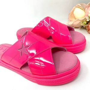 pink patent converse